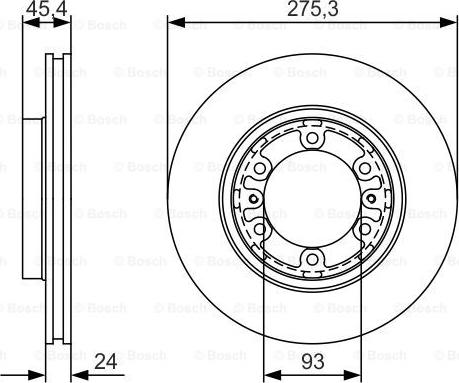 BOSCH 0 986 479 R40 - Тормозной диск autospares.lv