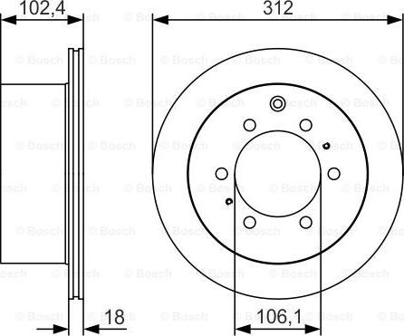 BOSCH 0 986 479 R57 - Тормозной диск autospares.lv