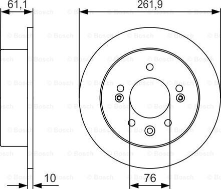 BOSCH 0 986 479 R09 - Тормозной диск autospares.lv