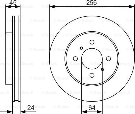 BOSCH 0 986 479 R18 - Тормозной диск autospares.lv