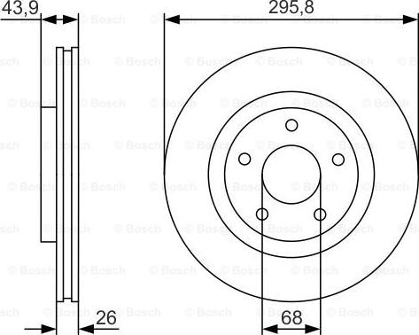 BOSCH 0 986 479 R89 - Тормозной диск autospares.lv