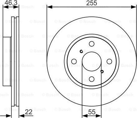 BOSCH 0 986 479 R88 - Тормозной диск autospares.lv