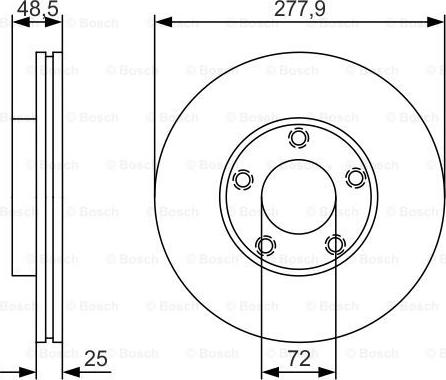 BOSCH 0 986 479 R83 - Тормозной диск autospares.lv