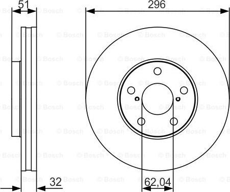 BOSCH 0 986 479 R20 - Тормозной диск autospares.lv