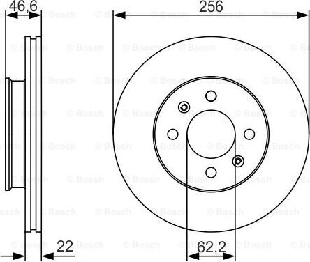 BOSCH 0 986 479 R77 - Тормозной диск autospares.lv