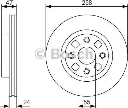 BOSCH 0 986 479 S56 - Тормозной диск autospares.lv