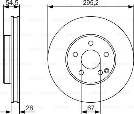 BOSCH 0 986 479 S07 - Тормозной диск autospares.lv