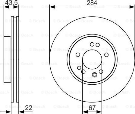 BOSCH 0 986 479 S15 - Тормозной диск autospares.lv