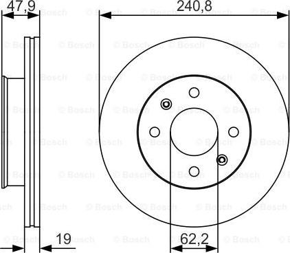 BOSCH 0 986 479 S18 - Тормозной диск autospares.lv