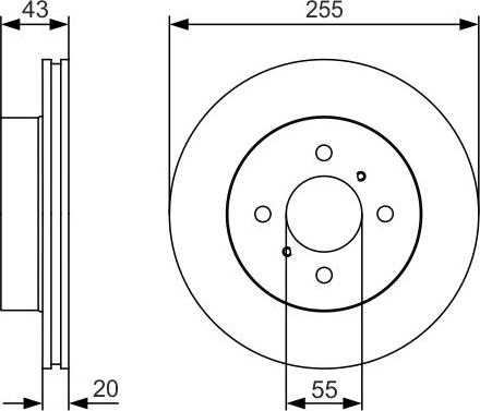 BOSCH 0 986 479 S13 - Тормозной диск autospares.lv