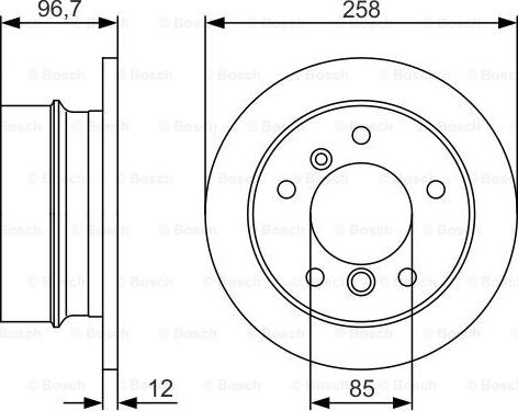 BOSCH 0 986 479 S17 - Тормозной диск autospares.lv