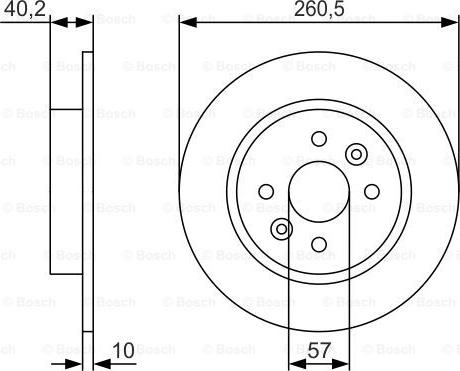 BOSCH 0 986 479 S85 - Тормозной диск autospares.lv