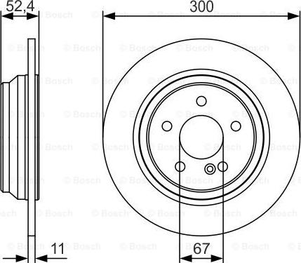 BOSCH 0 986 479 S33 - Тормозной диск autospares.lv