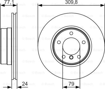 BOSCH 0 986 479 S29 - Тормозной диск autospares.lv