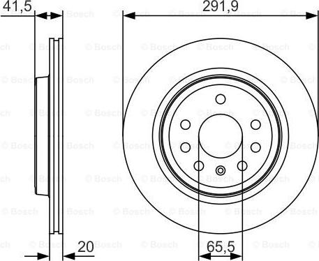 BOSCH 0 986 479 S27 - Тормозной диск autospares.lv