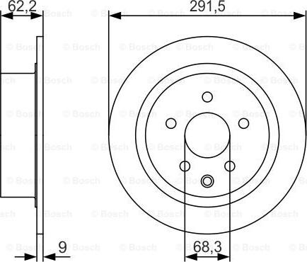 BOSCH 0 986 479 S71 - Тормозной диск autospares.lv