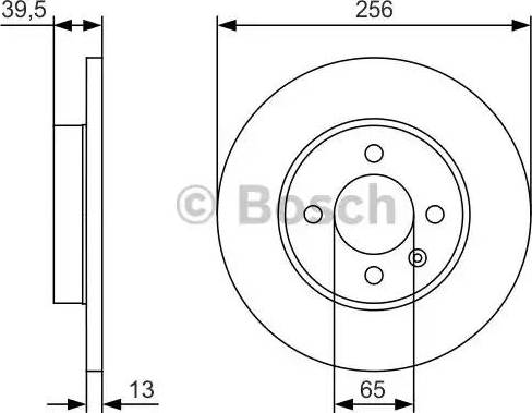 BOSCH 0 986 479 T48 - Тормозной диск autospares.lv