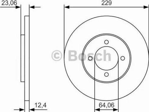 BOSCH 0 986 479 T67 - Тормозной диск autospares.lv