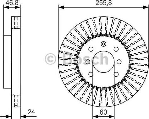 BOSCH 0 986 479 T89 - Тормозной диск autospares.lv