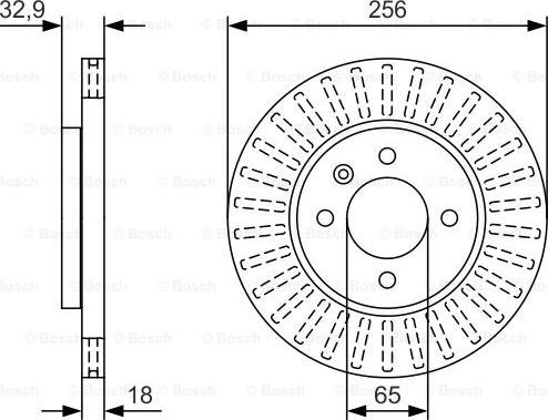 BOSCH 0 986 479 U09 - Тормозной диск autospares.lv