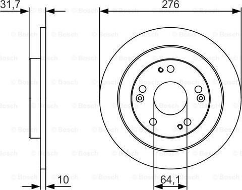 BOSCH 0 986 479 U83 - Тормозной диск autospares.lv