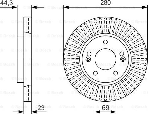 BOSCH 0 986 479 U82 - Тормозной диск autospares.lv