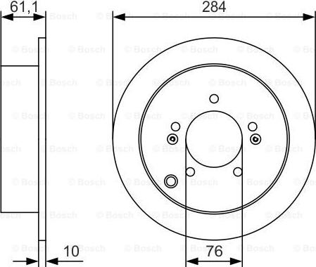 BOSCH 0 986 479 U37 - Тормозной диск autospares.lv