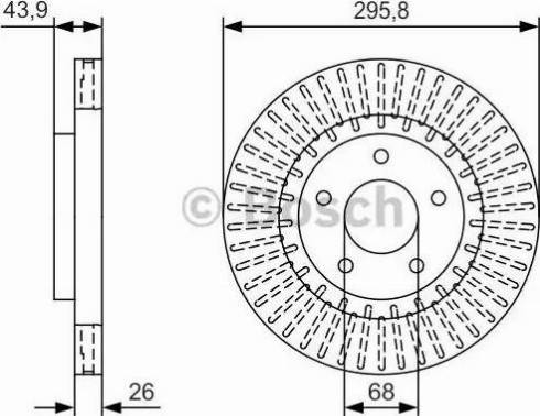 BOSCH 0 986 479 U24 - Тормозной диск autospares.lv