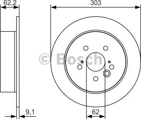 BOSCH 0 986 479 U28 - Тормозной диск autospares.lv