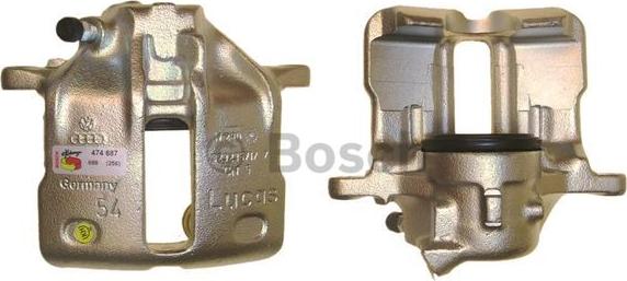 BOSCH 0 986 474 687 - Тормозной суппорт autospares.lv