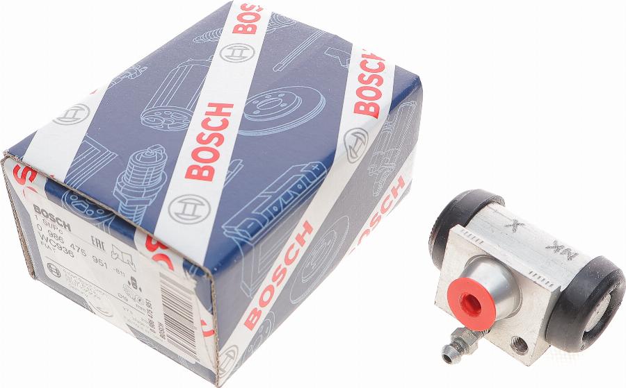 BOSCH 0 986 475 951 - Колесный тормозной цилиндр autospares.lv