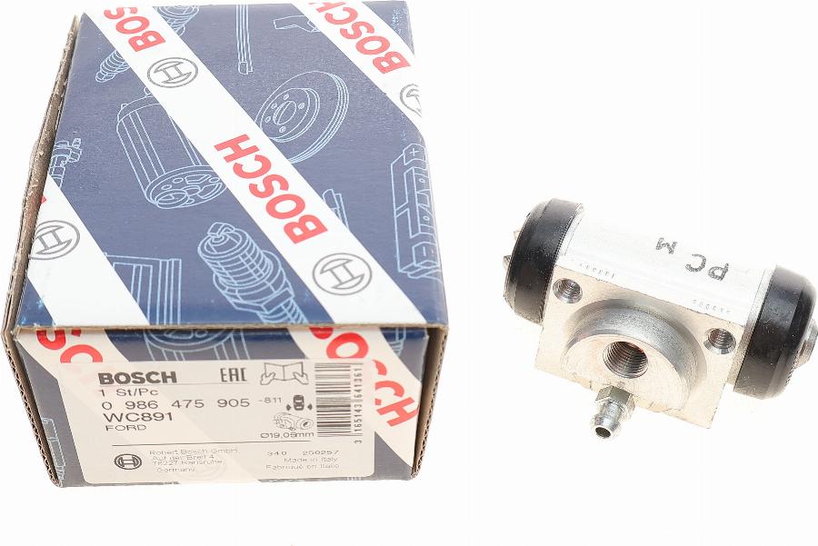 BOSCH 0 986 475 905 - Колесный тормозной цилиндр autospares.lv