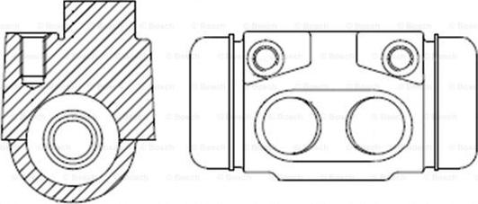 BOSCH 0 986 475 502 - Колесный тормозной цилиндр autospares.lv