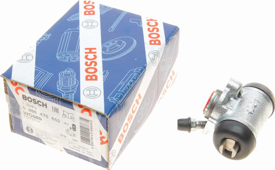 BOSCH 0 986 475 652 - Колесный тормозной цилиндр autospares.lv