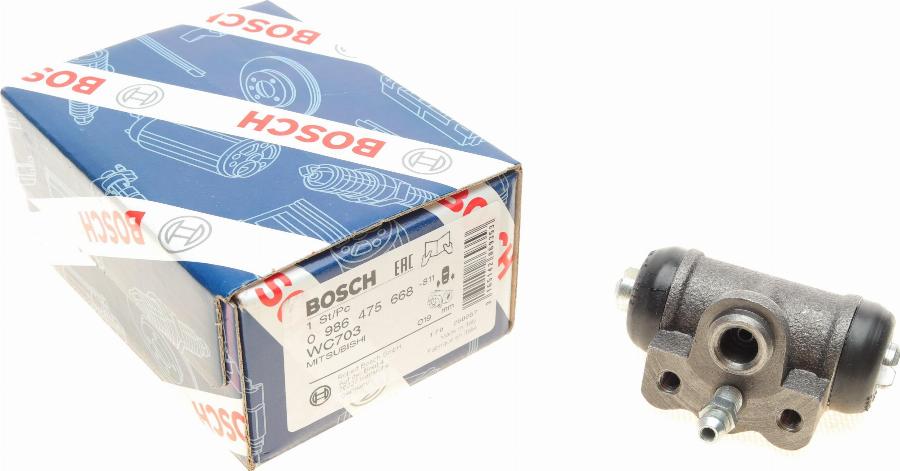 BOSCH 0 986 475 668 - Колесный тормозной цилиндр autospares.lv