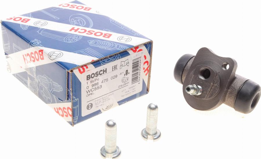 BOSCH 0 986 475 029 - Колесный тормозной цилиндр autospares.lv