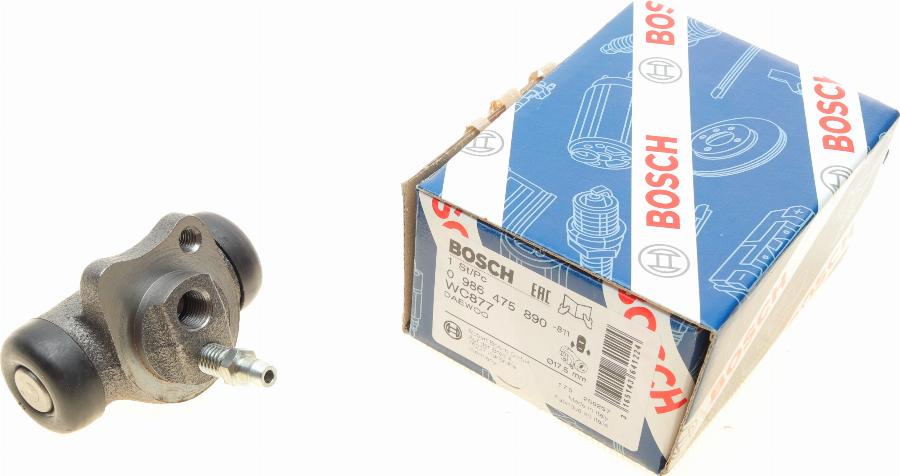 BOSCH 0 986 475 890 - Колесный тормозной цилиндр autospares.lv