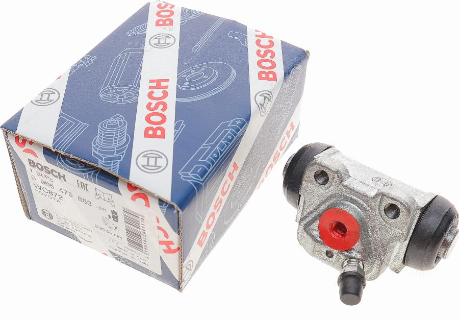 BOSCH 0 986 475 883 - Колесный тормозной цилиндр autospares.lv