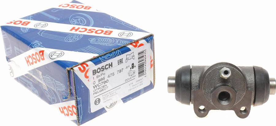 BOSCH 0 986 475 797 - Колесный тормозной цилиндр autospares.lv