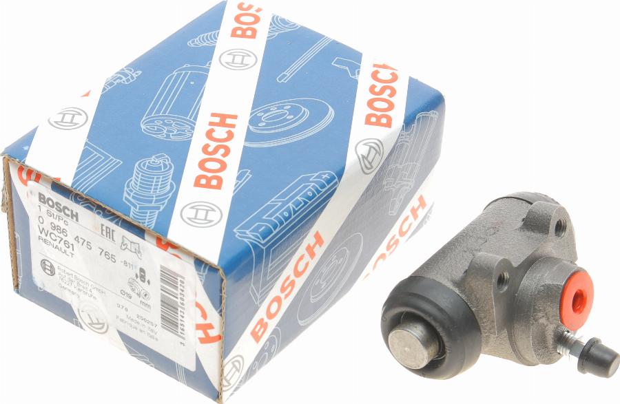 BOSCH 0 986 475 765 - Колесный тормозной цилиндр autospares.lv