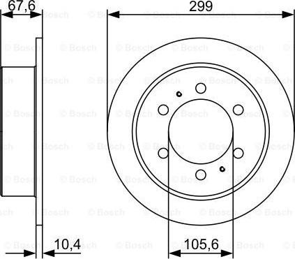 BOSCH 0 986 478 999 - Тормозной диск autospares.lv