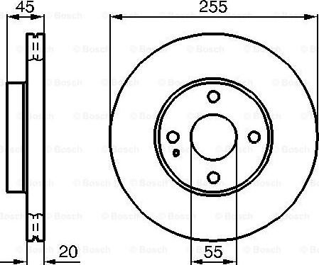 BOSCH 0 986 478 996 - Тормозной диск autospares.lv