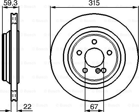 BOSCH 0 986 478 966 - Тормозной диск autospares.lv