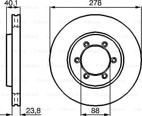 BOSCH 0 986 478 967 - Тормозной диск autospares.lv