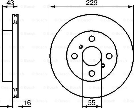 BOSCH 0 986 478 491 - Тормозной диск autospares.lv