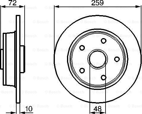 BOSCH 0 986 478 440 - Тормозной диск autospares.lv