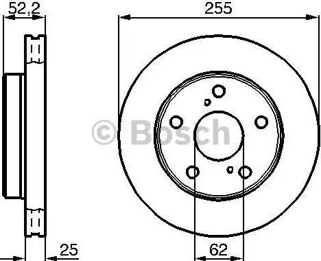 BOSCH 0 986 478 441 - Тормозной диск autospares.lv