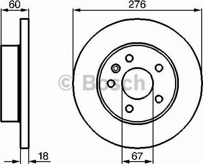 BOSCH 0 986 478 455 - Тормозной диск autospares.lv