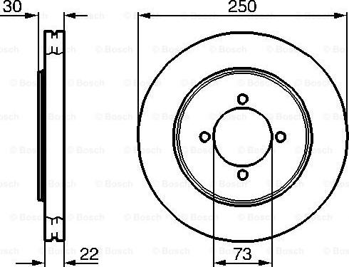 BOSCH 0 986 478 458 - Тормозной диск autospares.lv