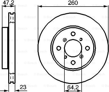 BOSCH 0 986 478 415 - Тормозной диск autospares.lv